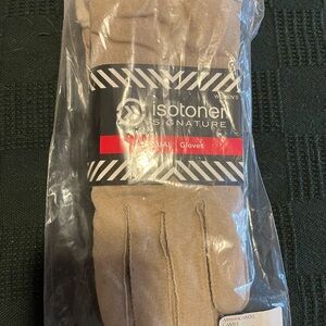 Isotoner Signature Beige Gloves